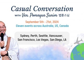 In-Person Casual Conversation with Ven. Pomnyun Sunim in 2024